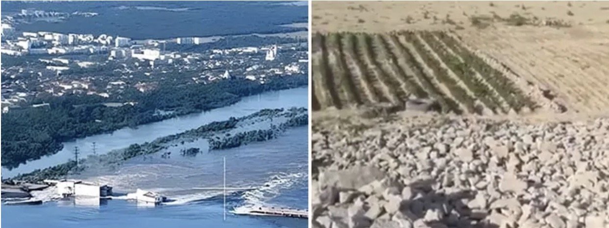 “Українців не зламати!” На дні Каховського водосховища поряд із Нікополем посадили картоплю. Відео “Українців не зламати!” На дні Каховського водосховища поряд із Нікополем посадили картоплю. Відео