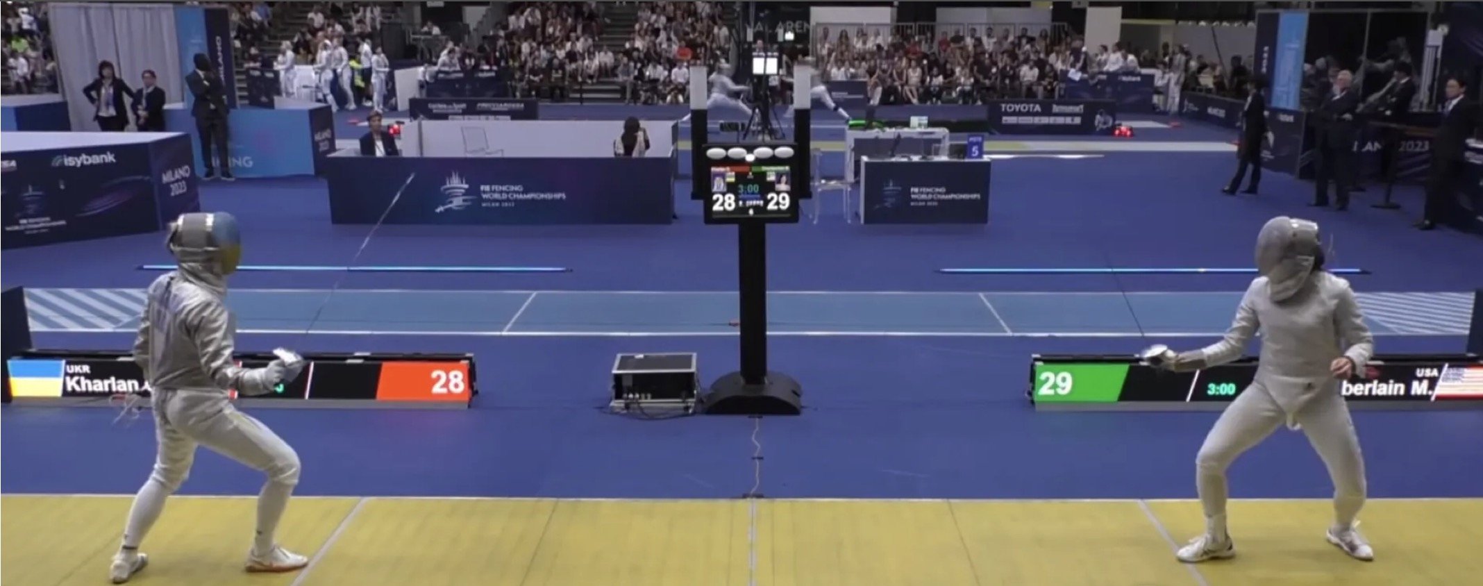Харлан останнім ударом вивела Україну до півфіналу чемпіонату світу з фехтування. Відео Харлан останнім ударом вивела Україну до півфіналу чемпіонату світу з фехтування. Відео