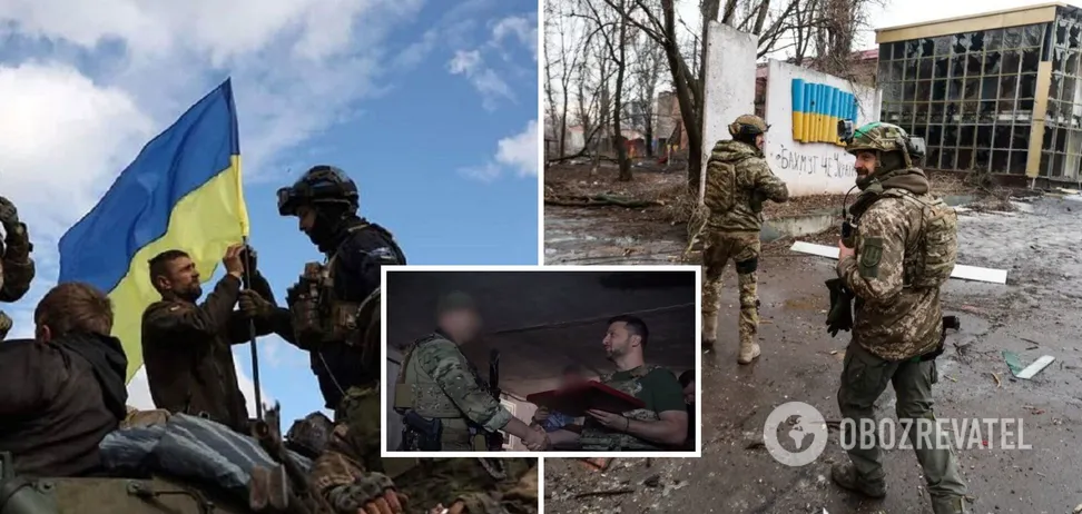 Зеленський відвідав Бахмутський напрямок і поспілкувався з воїнами. Відео Зеленський відвідав Бахмутський напрямок і поспілкувався з воїнами. Відео