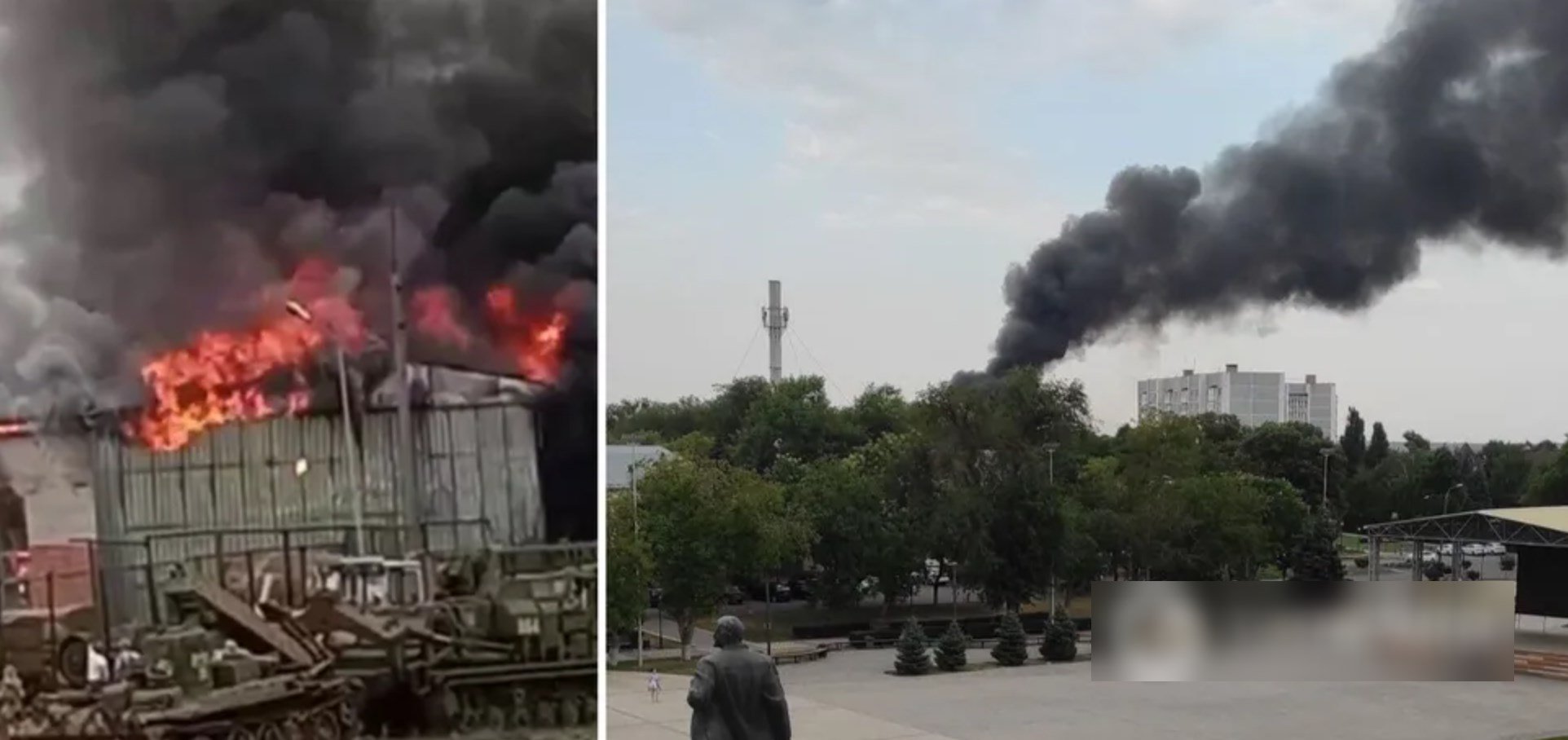 Ну сьогодні свято якесь: У Ставропольському краї РФ горить військова частина: хтось підпалив речовий склад. Фото та відео Ну сьогодні свято якесь: У Ставропольському краї РФ горить військова частина: хтось підпалив речовий склад. Фото та відео