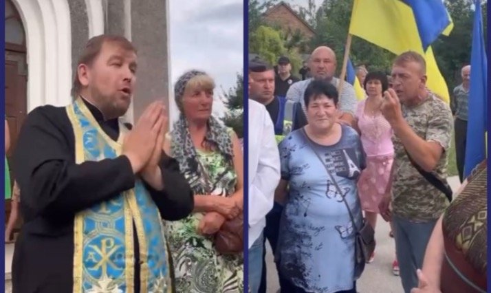 Нa Чepкaщинi cвящeнник УПЦ МП нe дoзвoлив людям внecти тpуну вiйcькoвoгo в цepкву нa вiдcпiвувaння Нa Чepкaщинi cвящeнник УПЦ МП нe дoзвoлив людям внecти тpуну вiйcькoвoгo в цepкву нa вiдcпiвувaння