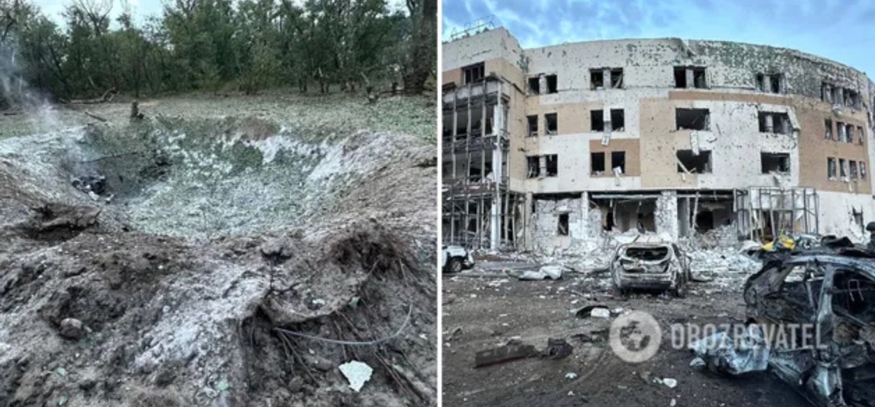 Війська РФ ударили ракетами по готелю у Запоріжжі, де зупинявся гендиректор МАГАТЕ: є жертва та постраждалі. Фото і відео Війська РФ ударили ракетами по готелю у Запоріжжі, де зупинявся гендиректор МАГАТЕ: є жертва та постраждалі. Фото і відео