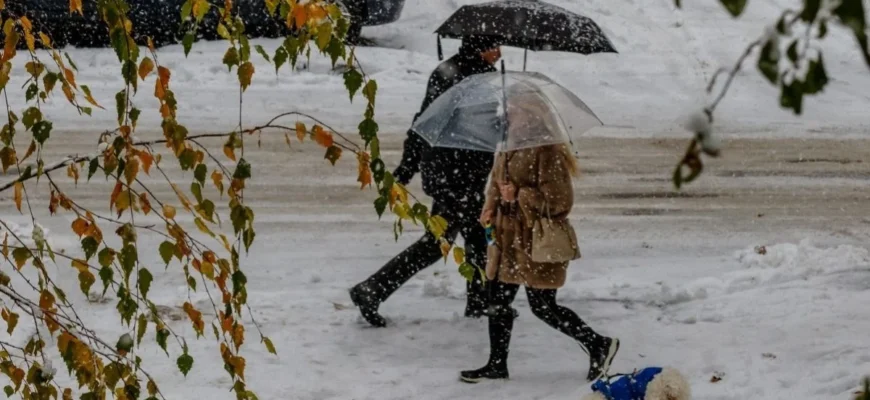 Мокрий сніг і дощ накриють частину областей: де в Україні будуть опади Мокрий сніг і дощ накриють частину областей: де в Україні будуть опади