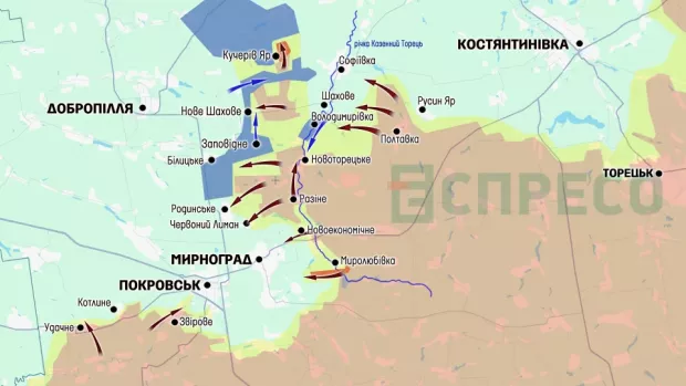 Карта бойових дій за 4-11 жовтня
