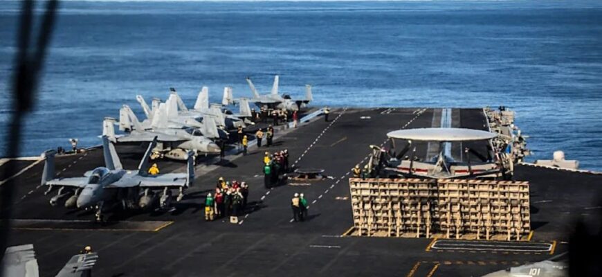 США “пограли м’язами” перед Росією найбільшим військовим кораблем у світі з готовими до бою Super Hornet та F-16 США “пограли м’язами” перед Росією найбільшим військовим кораблем у світі з готовими до бою Super Hornet та F-16
