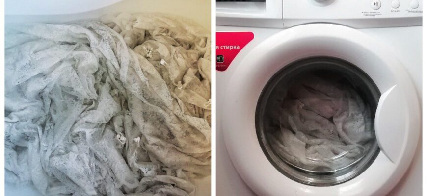 Тюль побіліє за 30 хвилин: кинула в барабан пральної машинки “2 штучки” – і поставила делікатний режим Тюль побіліє за 30 хвилин: кинула в барабан пральної машинки “2 штучки” – і поставила делікатний режим