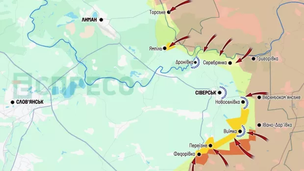 Карта бойових дій за 4-11 жовтня