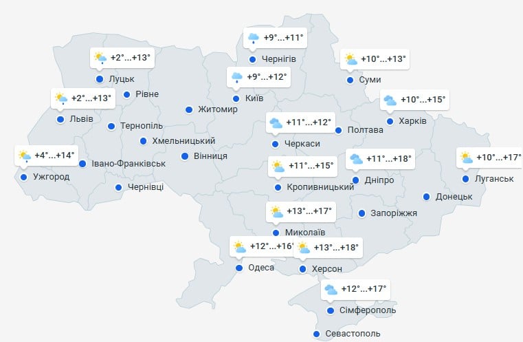 погода 18 ноября