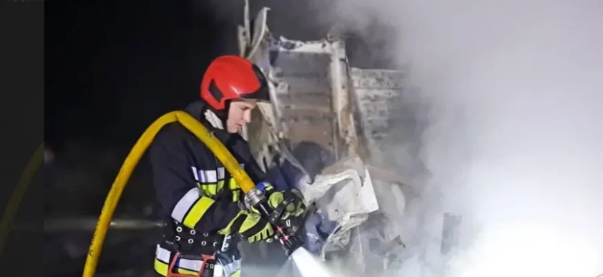 Нічна атака на Одеську область: виникли пожежі на енергооб’єктах. ВІДЕО Нічна атака на Одеську область: виникли пожежі на енергооб’єктах. ВІДЕО