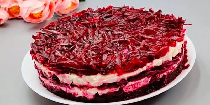 Салат «Червона пані» — вже 3 день готую. Дуже сподобався цей рецепт з інтернету Салат «Червона пані» — вже 3 день готую. Дуже сподобався цей рецепт з інтернету