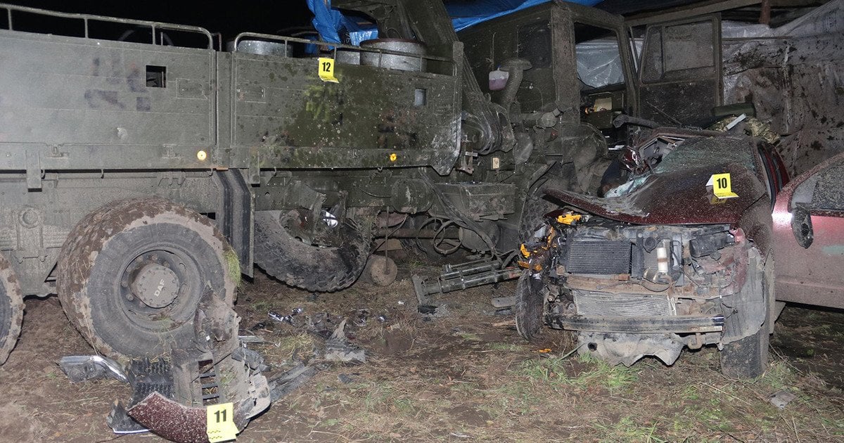 На місці аварії