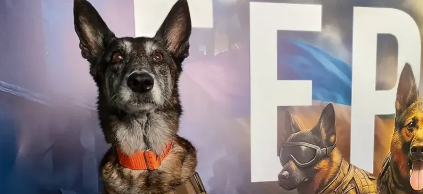 “Жива легенда”: собака Спаркі з Дніпропетровщини, який розшукав сотні тіл загиблих людей, отримав орден. Фото і відео “Жива легенда”: собака Спаркі з Дніпропетровщини, який розшукав сотні тіл загиблих людей, отримав орден. Фото і відео