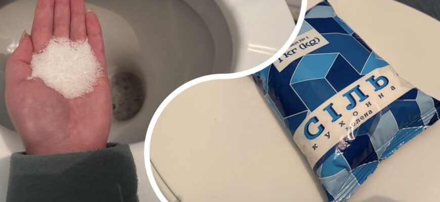 Сіль давно використовую не лише на кухні, а й у побуті, а 9 із 10 жінок не знають про цю хитрість з унітазом Сіль давно використовую не лише на кухні, а й у побуті, а 9 із 10 жінок не знають про цю хитрість з унітазом