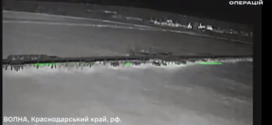 Сили оборони України завдали удару по нафтовому терміналу в Краснодарському краї. ВІДЕО Сили оборони України завдали удару по нафтовому терміналу в Краснодарському краї. ВІДЕО