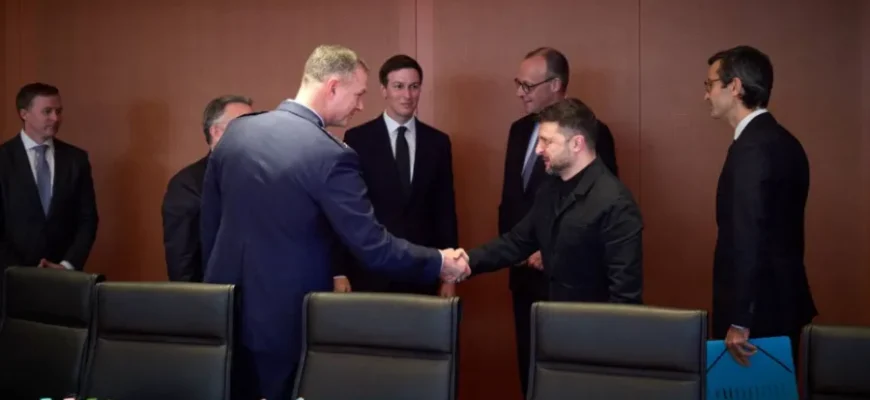 Зеленський у Берліні розпочав зустріч з посланцями Трампа і Мерцем. ФОТО Зеленський у Берліні розпочав зустріч з посланцями Трампа і Мерцем. ФОТО