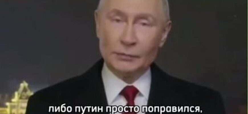 Новорічне привітання Путіна росіянам могло бути згенероване ІІ: названо “проколи” відео Новорічне привітання Путіна росіянам могло бути згенероване ІІ: названо “проколи” відео