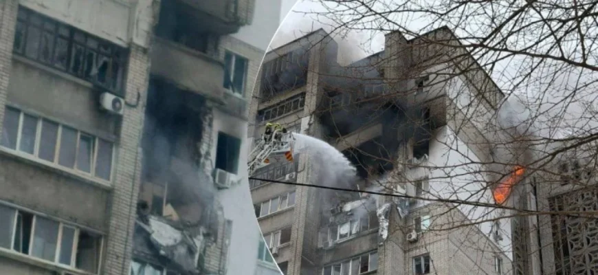 Все у вогні, горять квартири: РФ вдарила по будинку у Дніпрі Все у вогні, горять квартири: РФ вдарила по будинку у Дніпрі