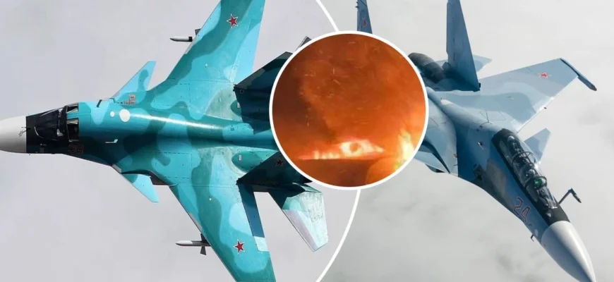 Мінус два винищувачі з екіпажами: росія втратила Су-30 і Су-34 за один день… Мінус два винищувачі з екіпажами: росія втратила Су-30 і Су-34 за один день…