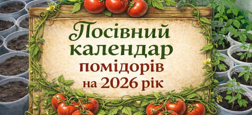 Сіємо помідори на розсаду: місячний календар на 2026 рік Сіємо помідори на розсаду: місячний календар на 2026 рік