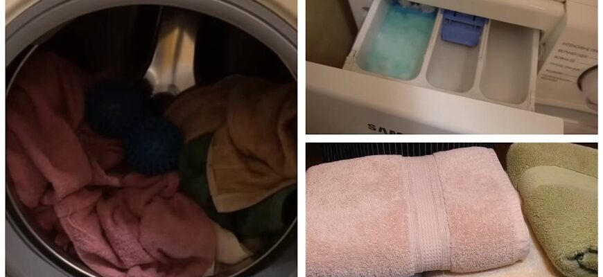 Перед пранням рушників кидаю у лоток 1 ст. ложку + 3 краплі: замість “наждачки” дістаю м’якесенький текстиль Перед пранням рушників кидаю у лоток 1 ст. ложку + 3 краплі: замість “наждачки” дістаю м’якесенький текстиль