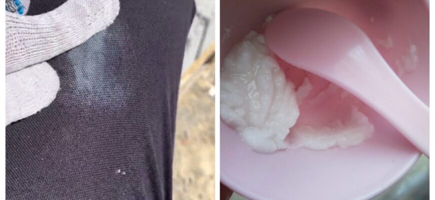 Хотіла вивести цією сумішшю жирну пляму на джинсах і зіпсувала тканину: ніколи не поєднуйте ці 2 інгредієнти Хотіла вивести цією сумішшю жирну пляму на джинсах і зіпсувала тканину: ніколи не поєднуйте ці 2 інгредієнти