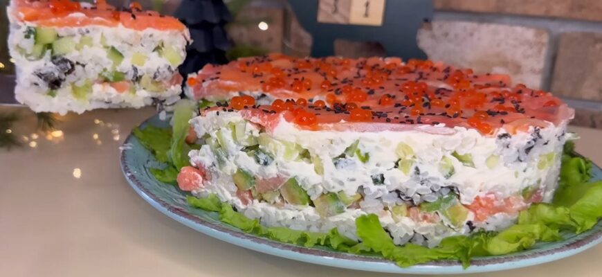 Суші-торт “Філадельфія”: спробувала на Новий рік замість “Шуби”, і на Різдво 7 січня приготую його знову Суші-торт “Філадельфія”: спробувала на Новий рік замість “Шуби”, і на Різдво 7 січня приготую його знову