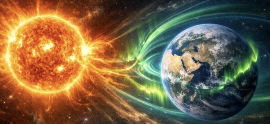 Україну атакувала сильна магнітна буря: коли вона досягне більшої потужності Україну атакувала сильна магнітна буря: коли вона досягне більшої потужності