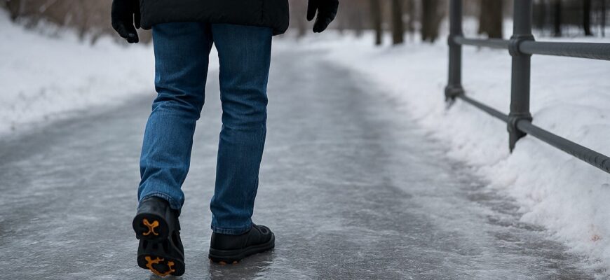 Ходжу по заледенілому тротуару й не падаю: 5 практичних порад, як не послизнутися під час ожеледиці Ходжу по заледенілому тротуару й не падаю: 5 практичних порад, як не послизнутися під час ожеледиці