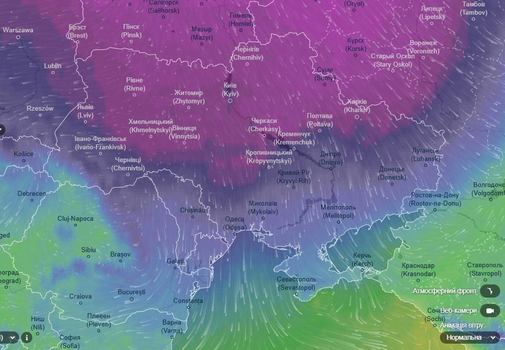 Україну накриває сильна хвиля похолодання: які регіони замерзатимуть найсильніше