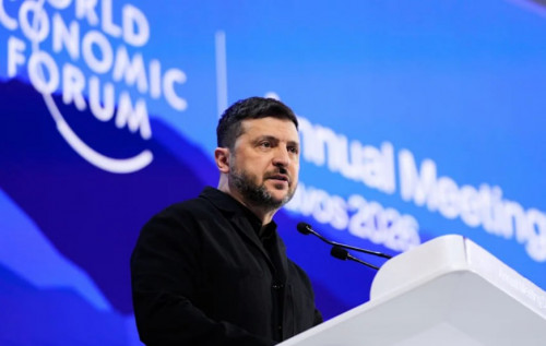 Зеленський "розбудив" слабку Європу їдкою промовою в Давосі, – колумністка The Telegraph Зеленський "розбудив" слабку Європу їдкою промовою в Давосі, – колумністка The Telegraph
