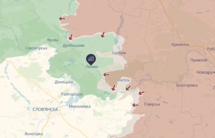 Лиман на карті