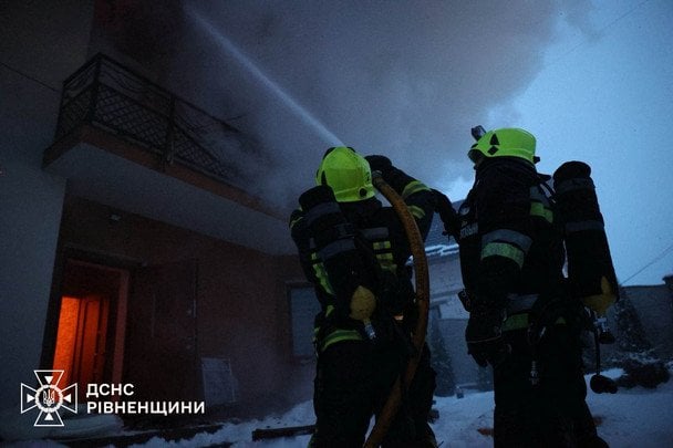 Наслідки атаки на Рівненщину / © ДСНС