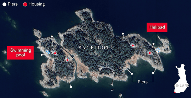 Російський “військовий” острів у Фінляндії. / © The Telegraph