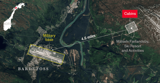 Російські хатини поблизу норвезької військової бази. / © The Telegraph
