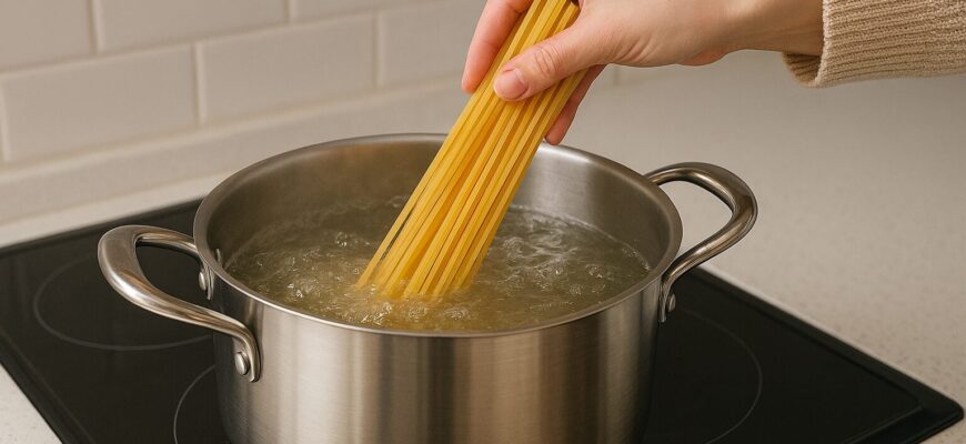 Взяла 1 л води й 10 г солі та додала 100 г макаронів: “золоті” правила приготування ідеальної пасти Взяла 1 л води й 10 г солі та додала 100 г макаронів: “золоті” правила приготування ідеальної пасти