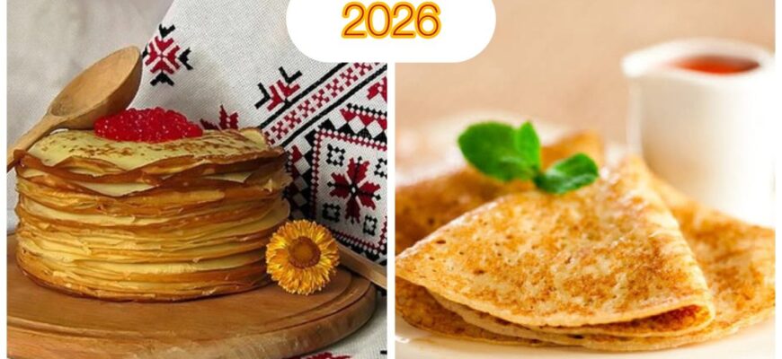 Коли Масляна 2026 в Україні за новим стилем: точні дати та традиції + 1 рецепт тонких млинців Коли Масляна 2026 в Україні за новим стилем: точні дати та традиції + 1 рецепт тонких млинців