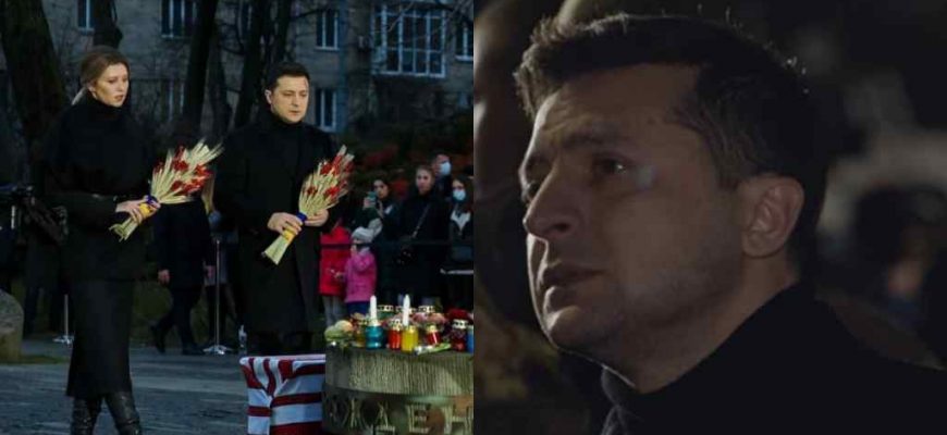 Зі слізьми на очах! Зеленський розчулив: у День пам’яті жеpтв голодоморlв. Разом з Першою Леді – пам’ятаємо