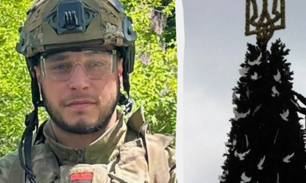 “Будьте людянішими”: Боєць ЗСУ емоційно висловився про ялинки у містах під час війни