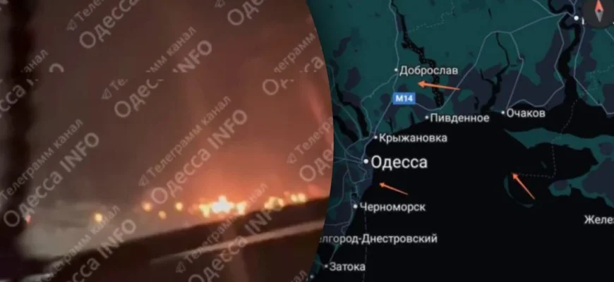 Одеса палає – росlяни масово атакували місто