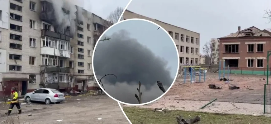РФ вдарила ракетою по центру Сум: пошкоджені будинки, школа, постраждали діти