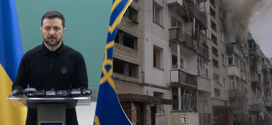 “Втрати, біль та руйнування”: Зеленський відреагував на ракетний удар по Сумам