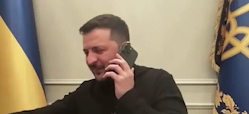 “Можна я передзвоню?”: Макрон подзвонив Зеленському перед камерами “Можна я передзвоню?”: Макрон подзвонив Зеленському перед камерами