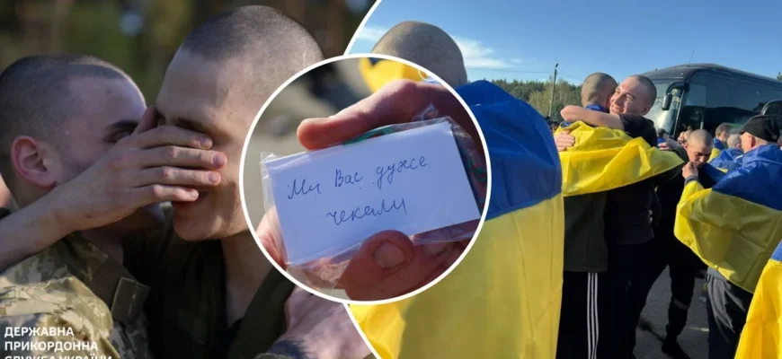 “Мам, я все витримав, я протримався”: неймовірно чутливі кадри з обміну полоненими