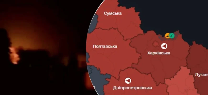 Вибухи лунають один за одним: Харків під масованим ударом Шахедів