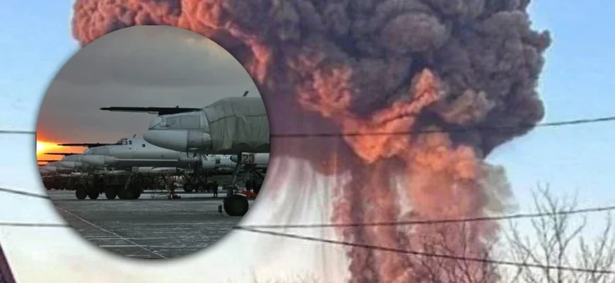 Серйозна пожежа у районі аеродрому: дрони масово налетіли на Волгоград у Росії