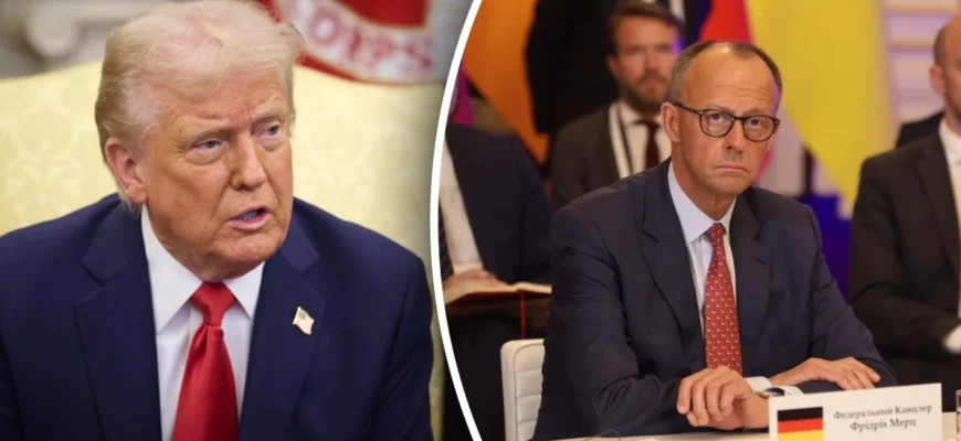 Канцлер Німеччини летить до Трампа: ЗМІ дізналися, про що говоритимуть