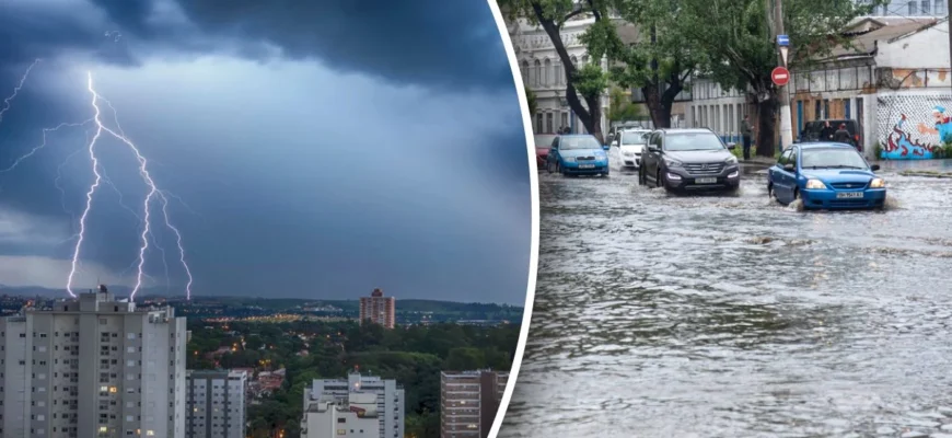 У Києві та області ввели жовтий рівень: де шукати допомогу, якщо гроза заскочила зненацька