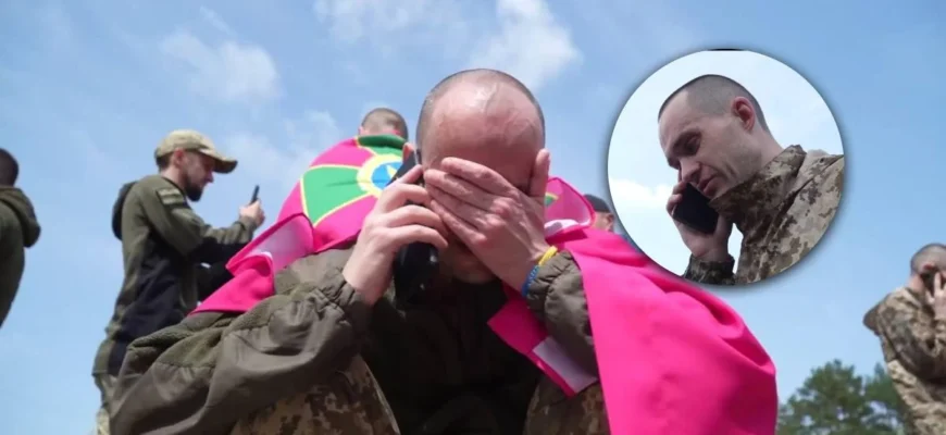 “Мам, я повернувся”: зворушливі кадри розмов воїнів з рідними після полону