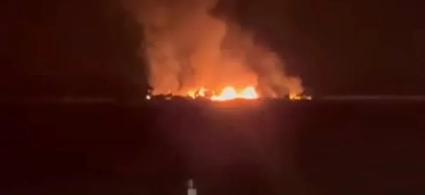 Під окупованим Токмаком загорівся російський ешелон із 11 цистернами пального