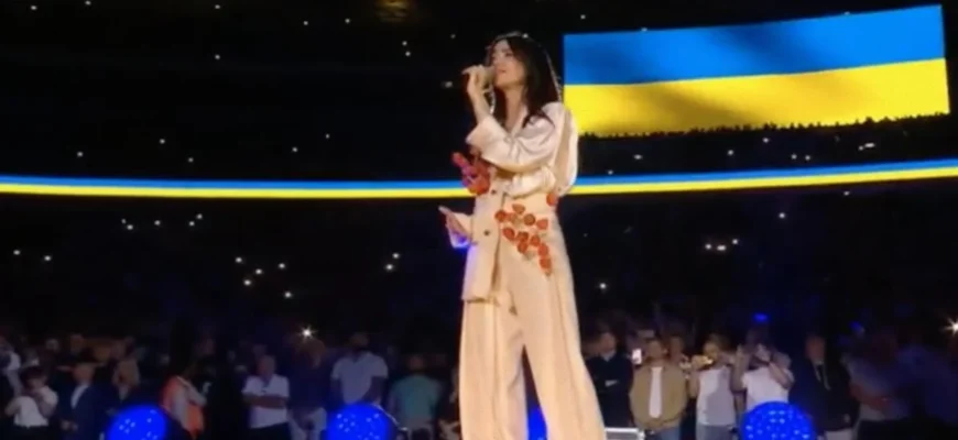 Надя Дорофеєва виконала гімн України перед боєм Усика і Дюбуа
